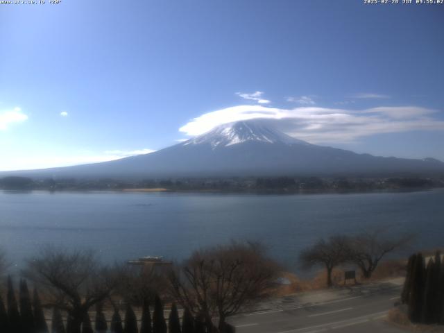 河口湖からの富士山