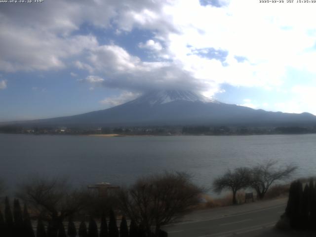 河口湖からの富士山