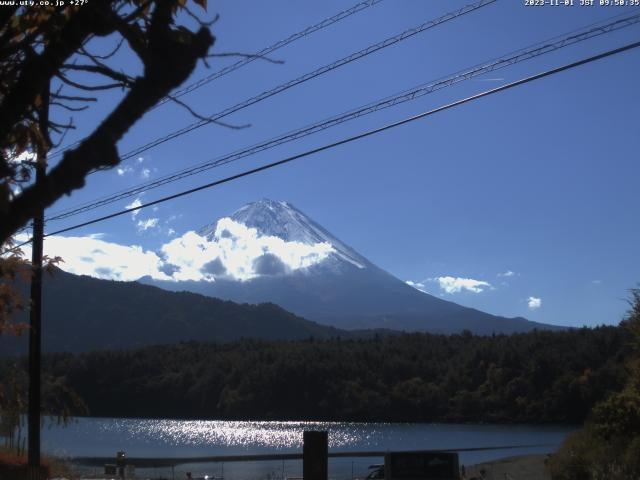 西湖からの富士山