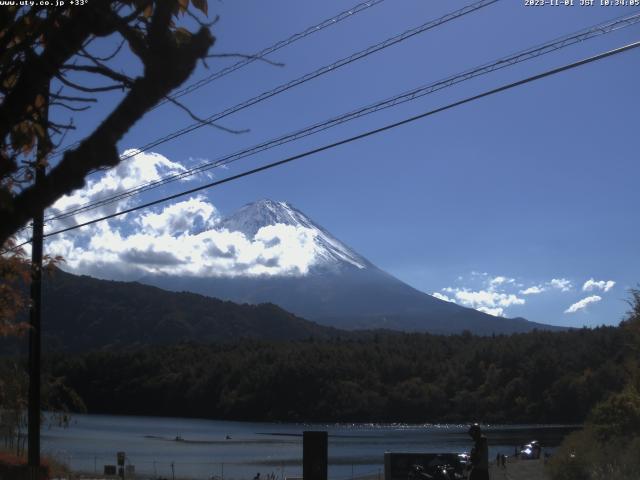 西湖からの富士山