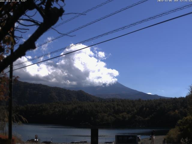 西湖からの富士山