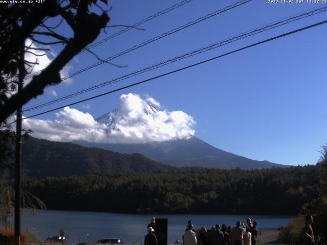 西湖からの富士山