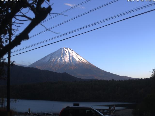 西湖からの富士山