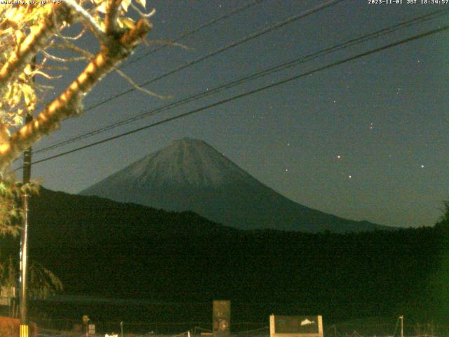 西湖からの富士山