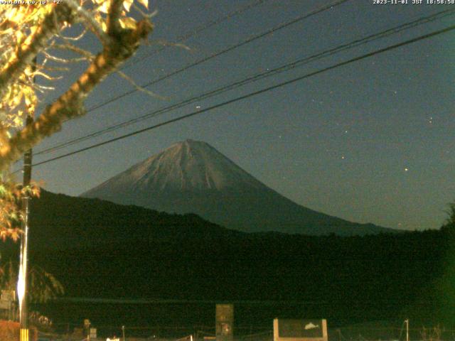 西湖からの富士山