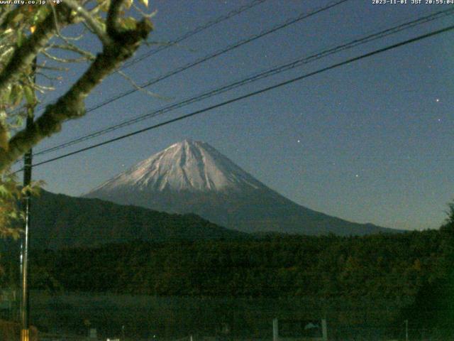 西湖からの富士山