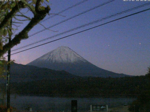 西湖からの富士山