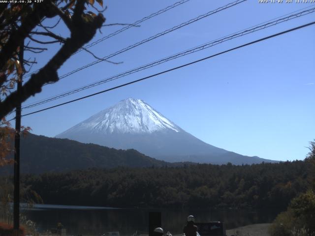 西湖からの富士山