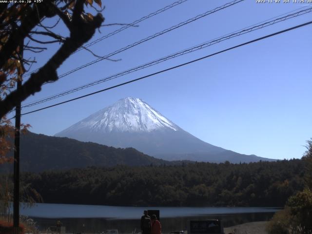 西湖からの富士山