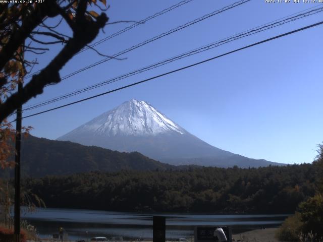 西湖からの富士山