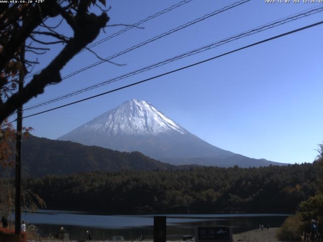 西湖からの富士山