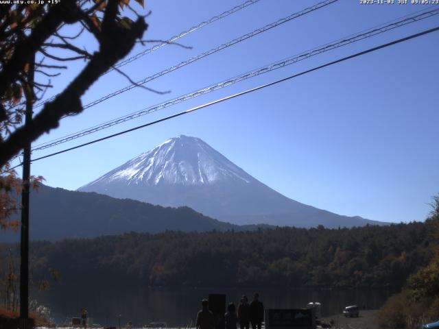 西湖からの富士山