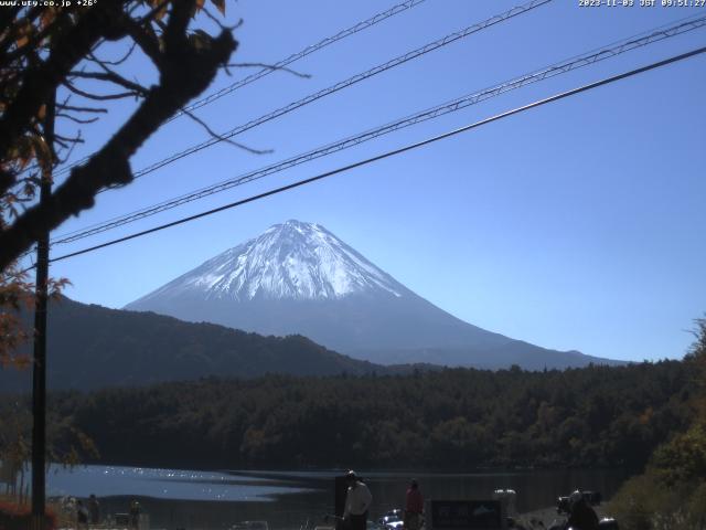 西湖からの富士山