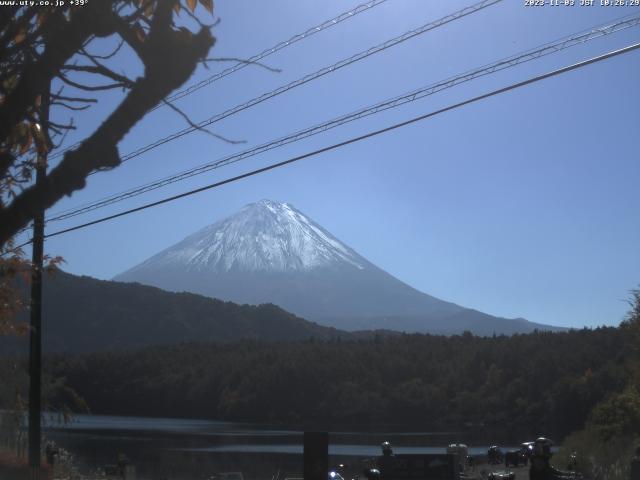 西湖からの富士山