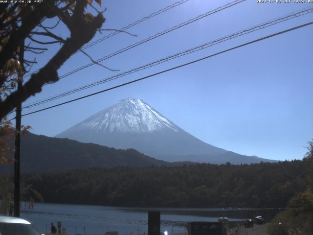 西湖からの富士山