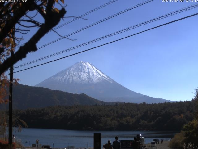 西湖からの富士山