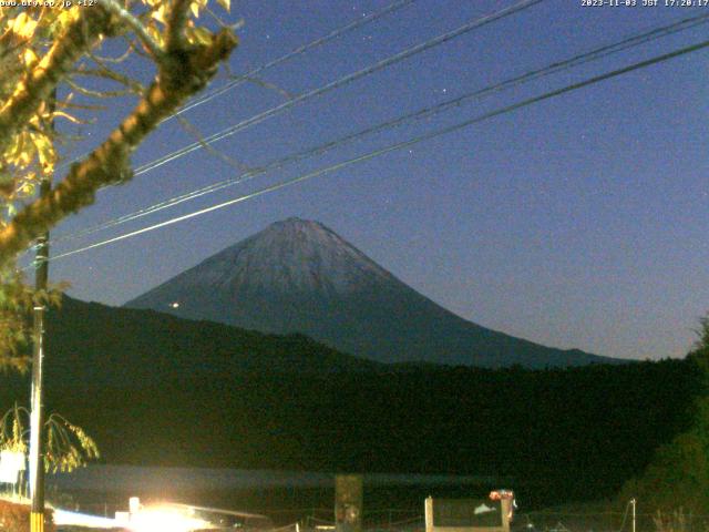 西湖からの富士山