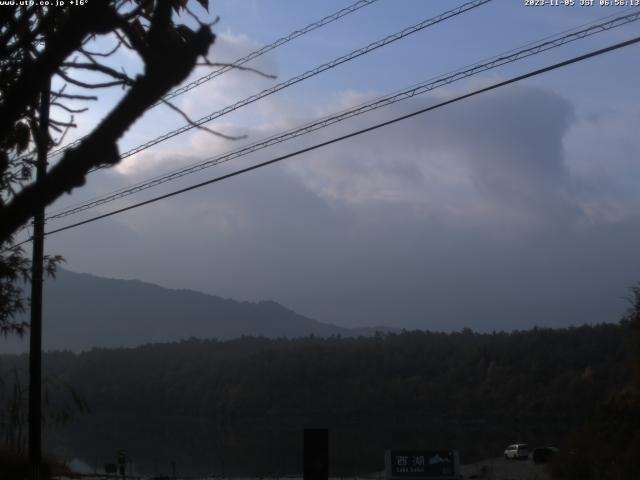 西湖からの富士山