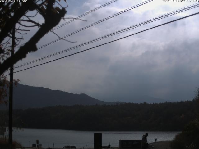 西湖からの富士山