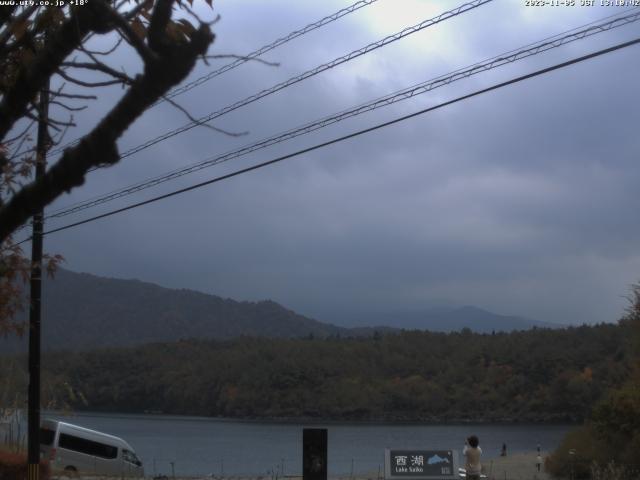 西湖からの富士山