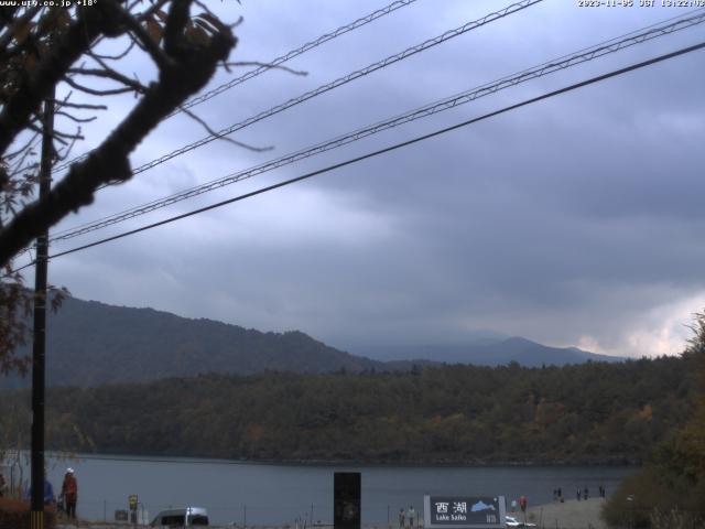 西湖からの富士山