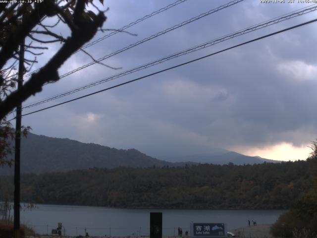 西湖からの富士山