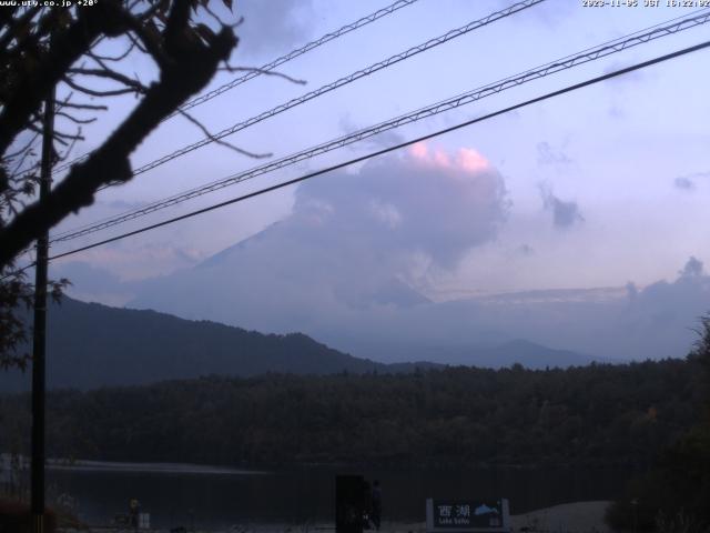 西湖からの富士山