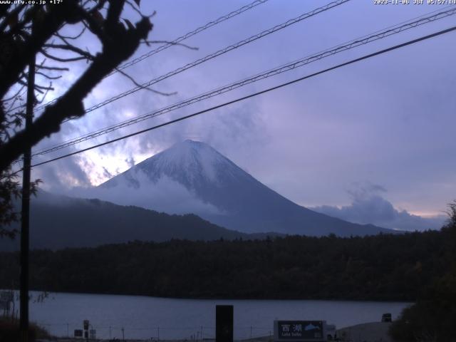 西湖からの富士山