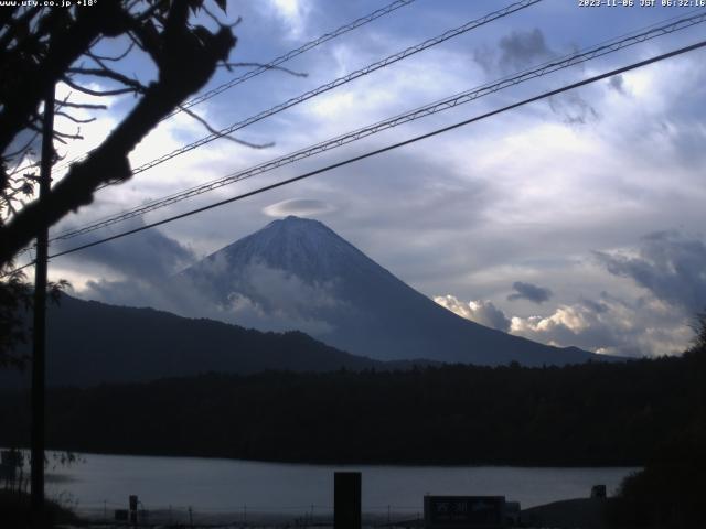 西湖からの富士山