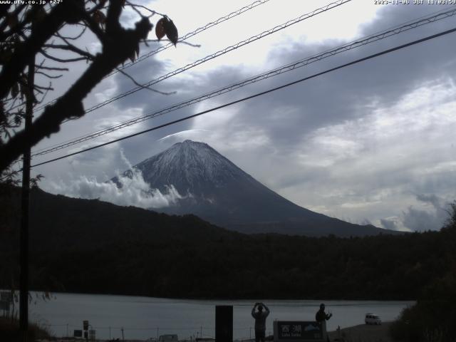 西湖からの富士山