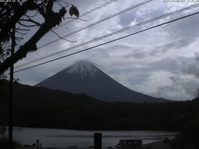 西湖からの富士山