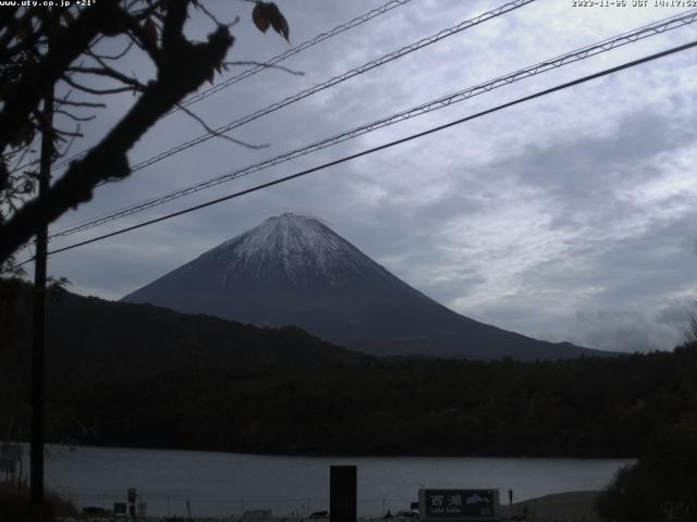 西湖からの富士山