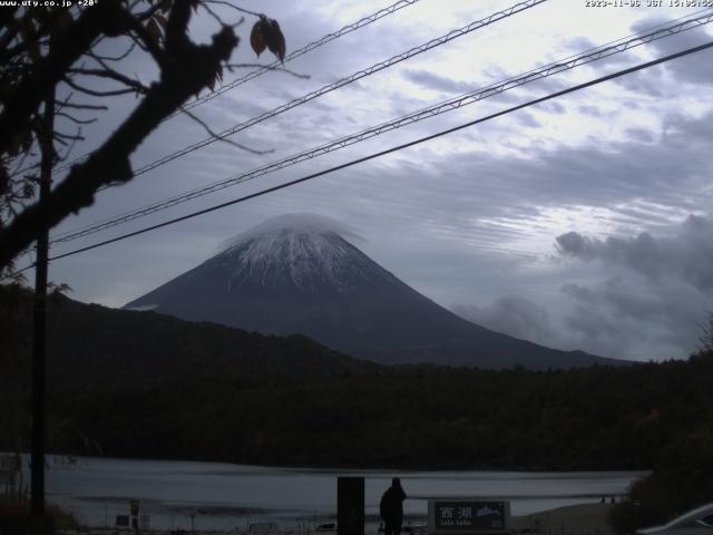 西湖からの富士山