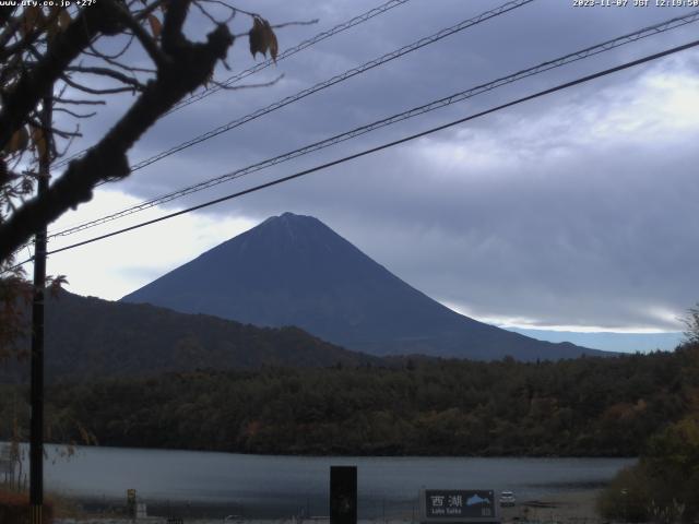 西湖からの富士山