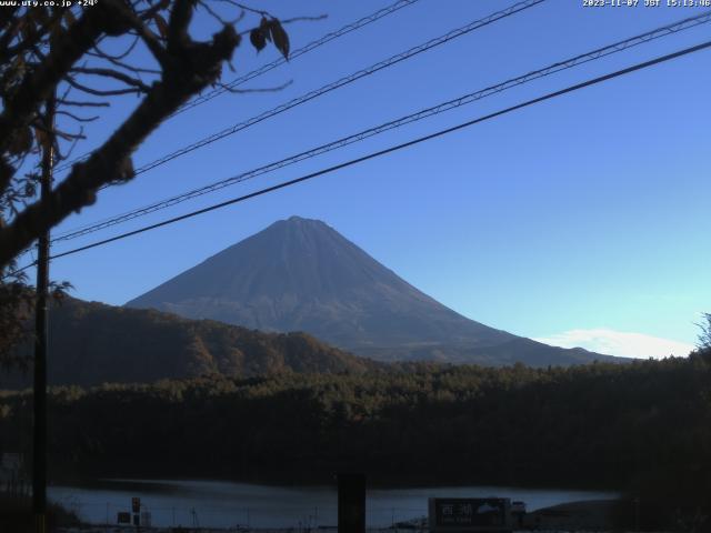 西湖からの富士山