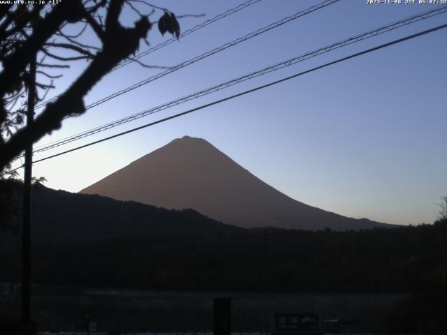 西湖からの富士山