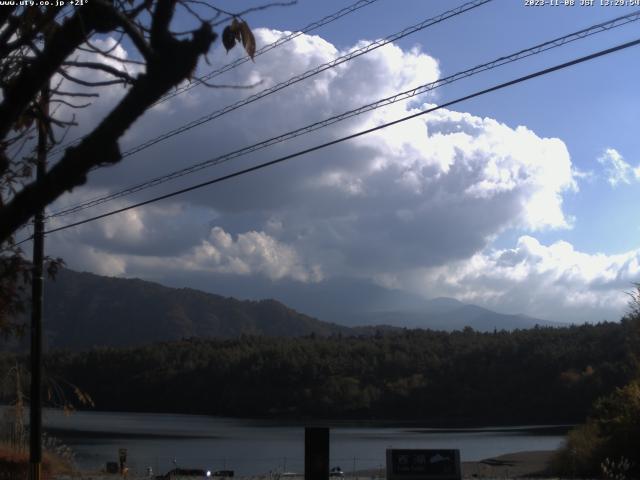 西湖からの富士山