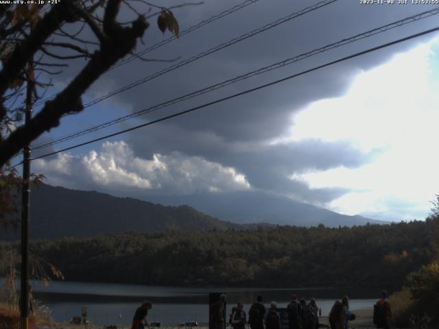 西湖からの富士山