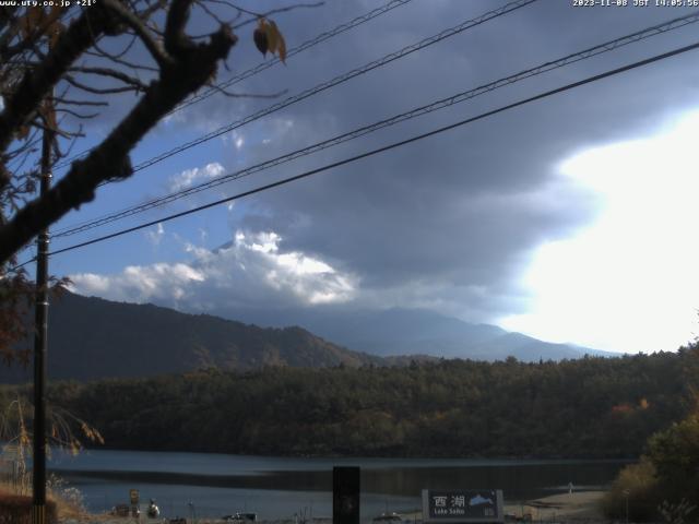 西湖からの富士山