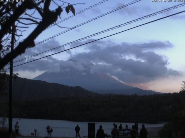 西湖からの富士山