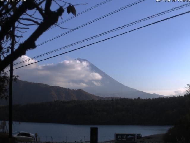 西湖からの富士山