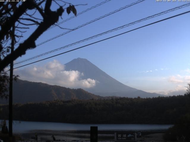 西湖からの富士山