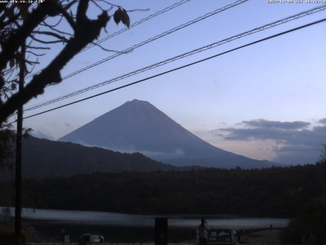 西湖からの富士山