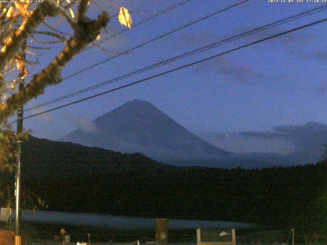 西湖からの富士山