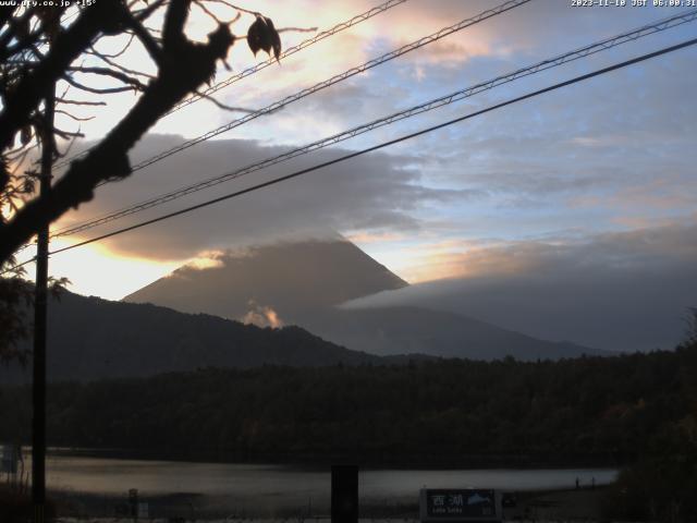 西湖からの富士山