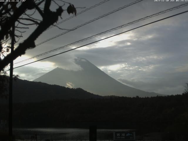 西湖からの富士山