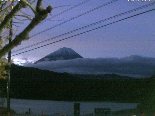 西湖からの富士山