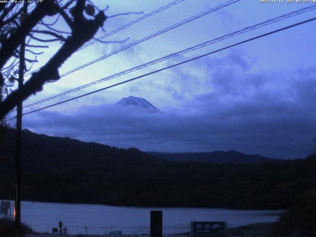 西湖からの富士山