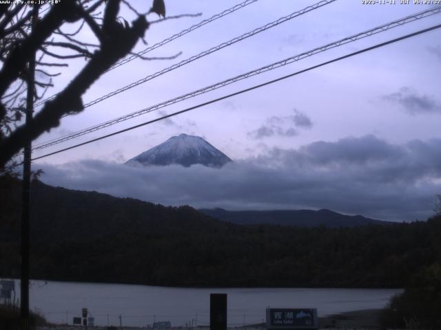 西湖からの富士山