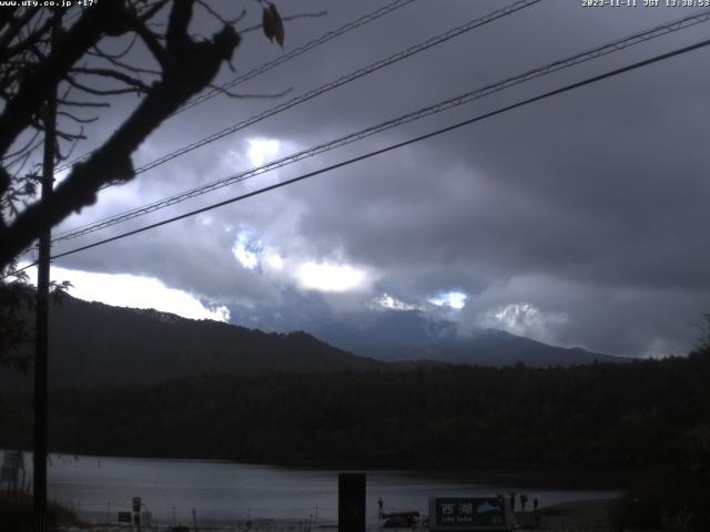 西湖からの富士山